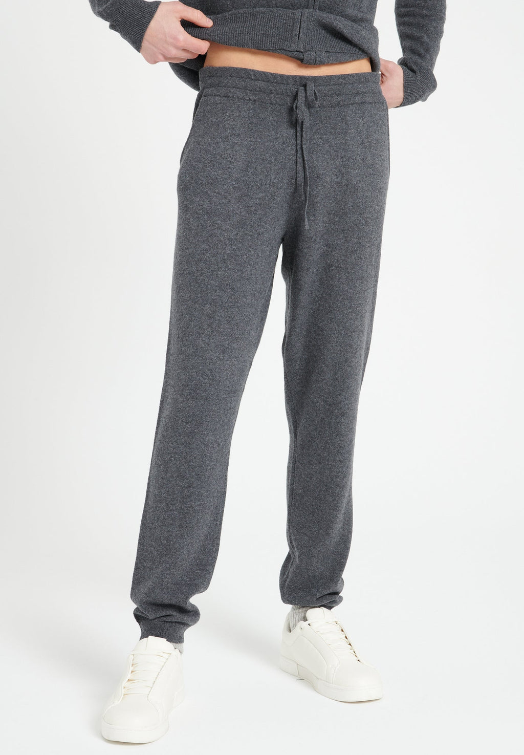 LUKE 7 Charcoal grey cashmere sweatpants