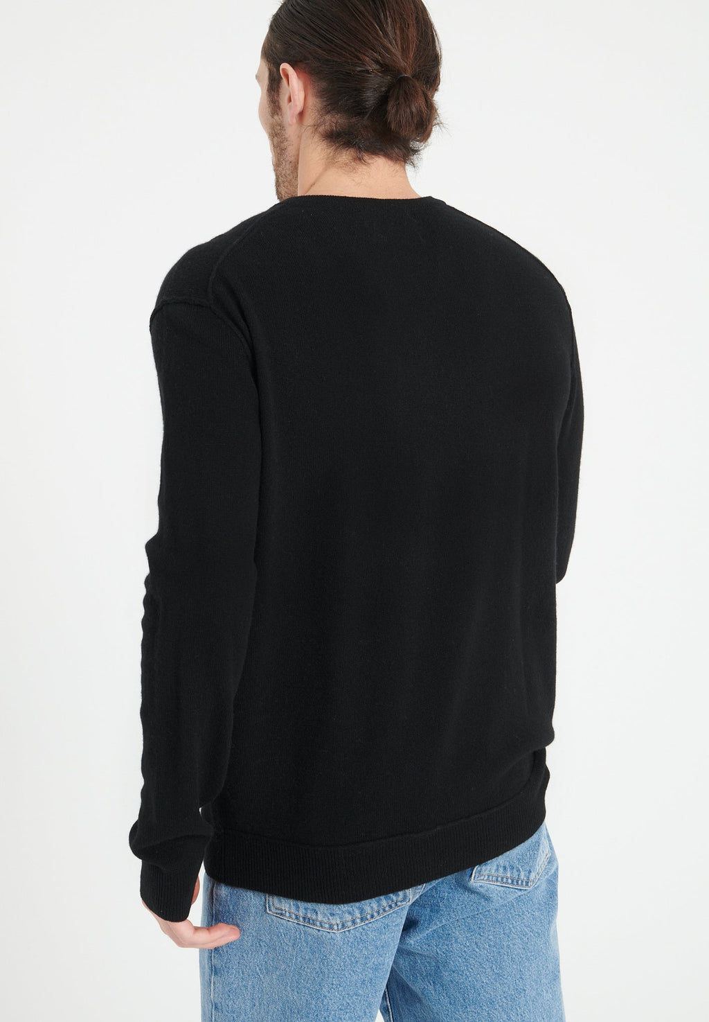 LUKE 11 V-neck cashmere sweater black