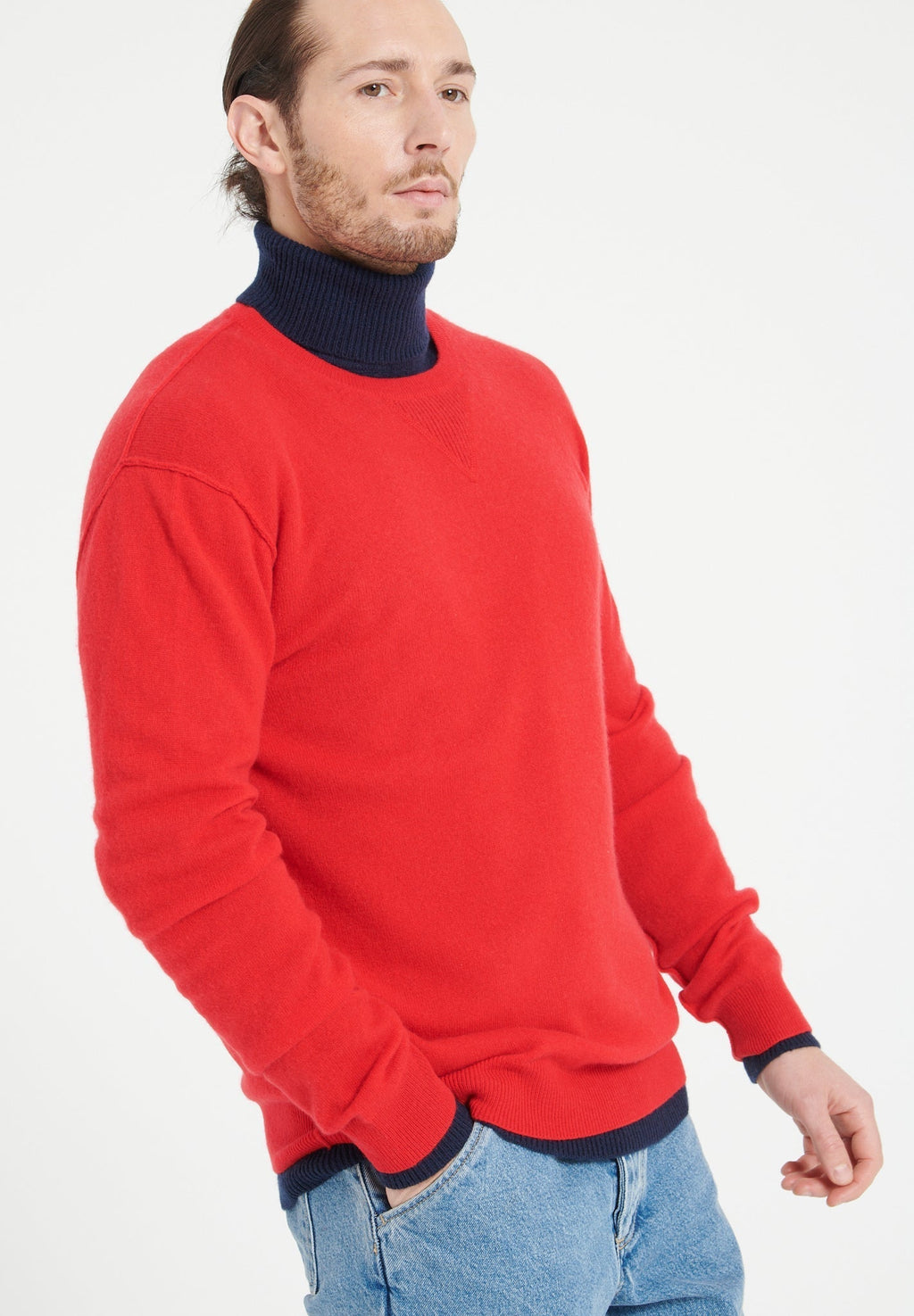 LUKE 12 Cashmere round-neck sweater red