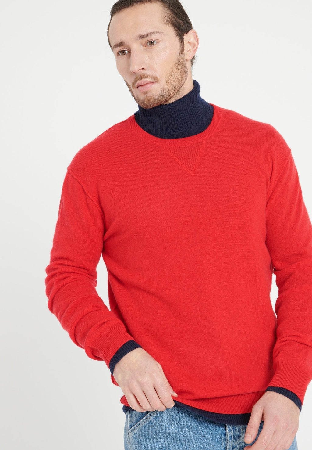 LUKE 12 Cashmere round-neck sweater red