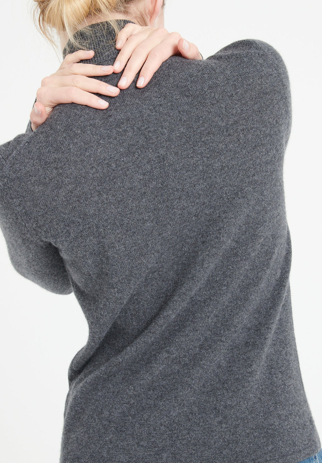 LILLY 3 Cashmere turtleneck sweater anthracite grey