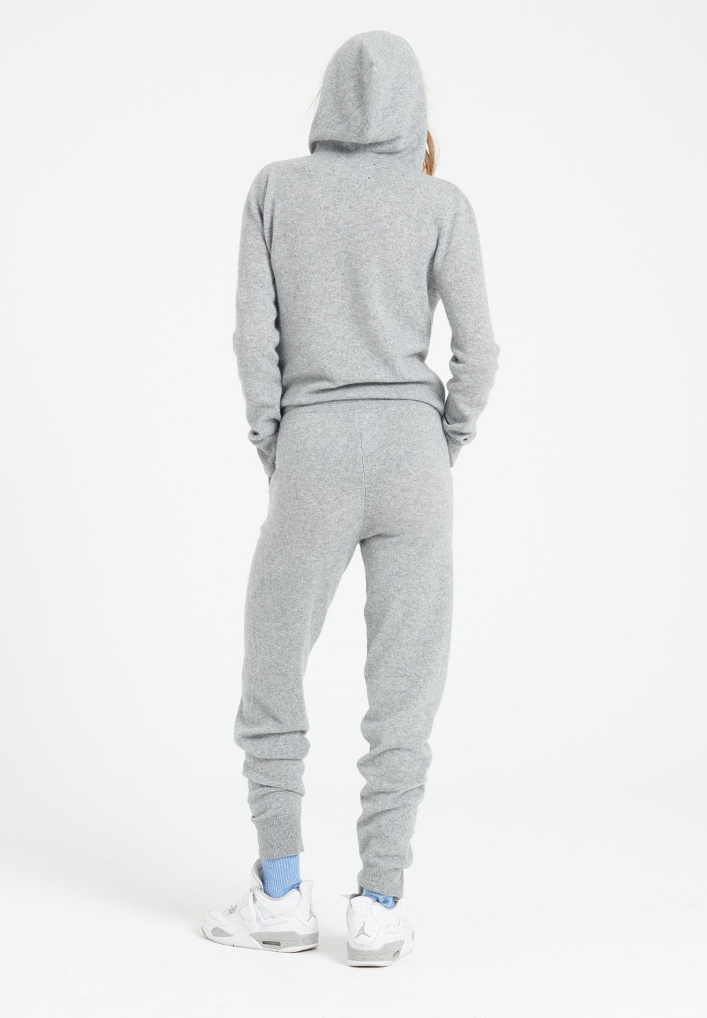 LILLY 11 Light grey cashmere sweatpants