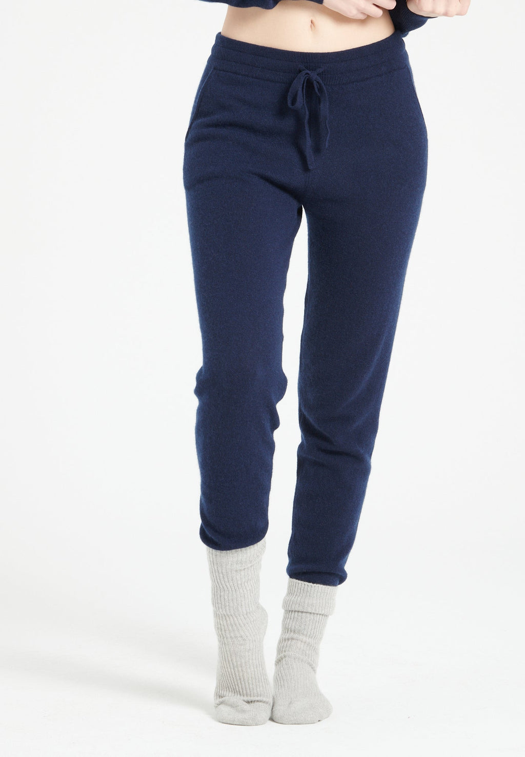 LILLY 11 Navy cashmere sweatpants