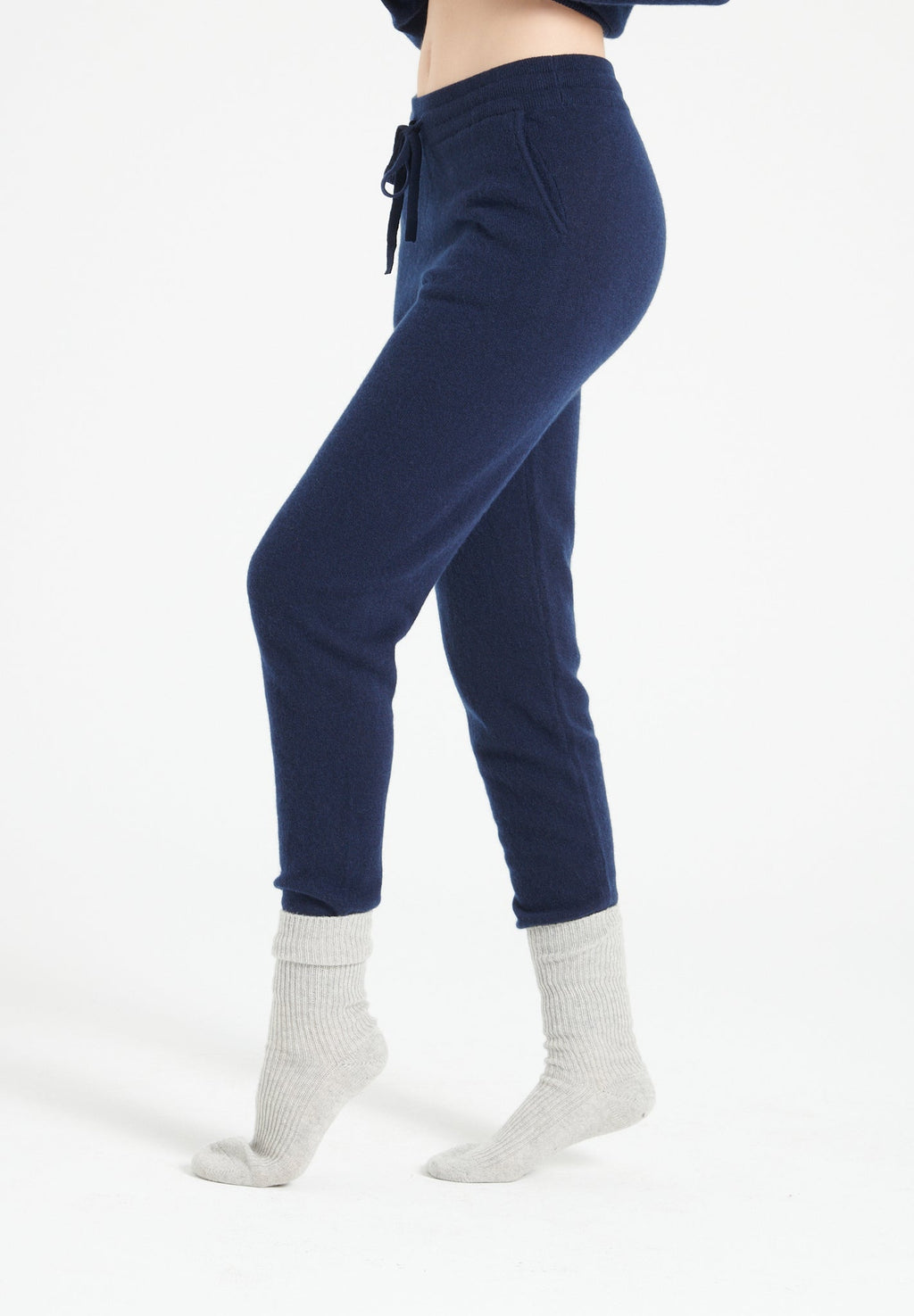 LILLY 11 Navy cashmere sweatpants