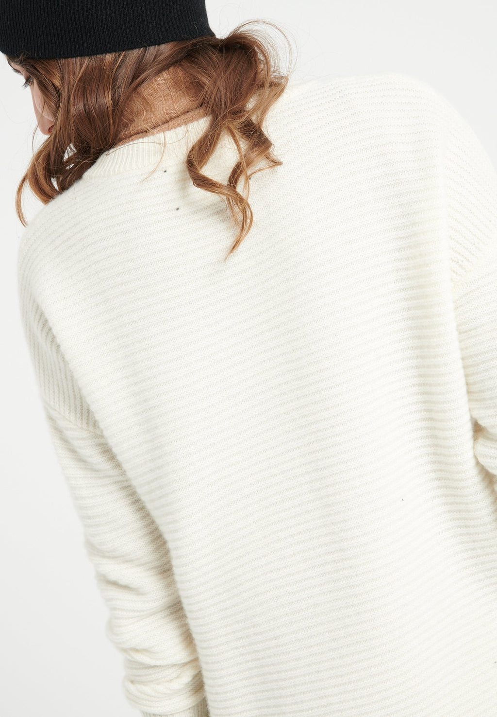 LILLY 30 4-thread cashmere round-neck sweater ecru white