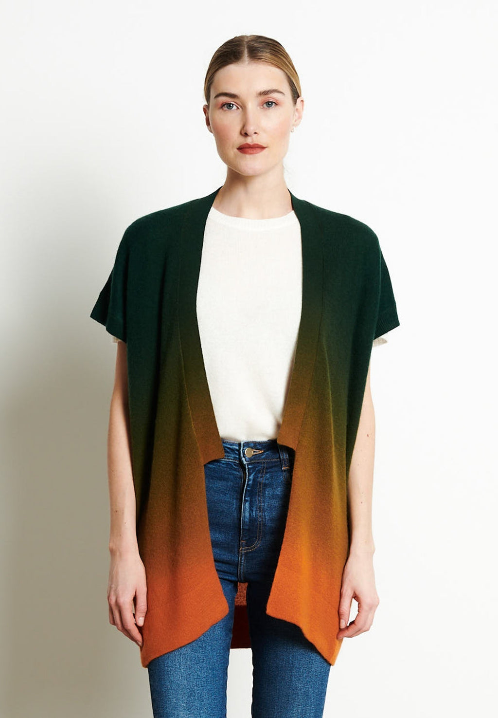 AVA 11 Kimono in cashmere Duck Blue