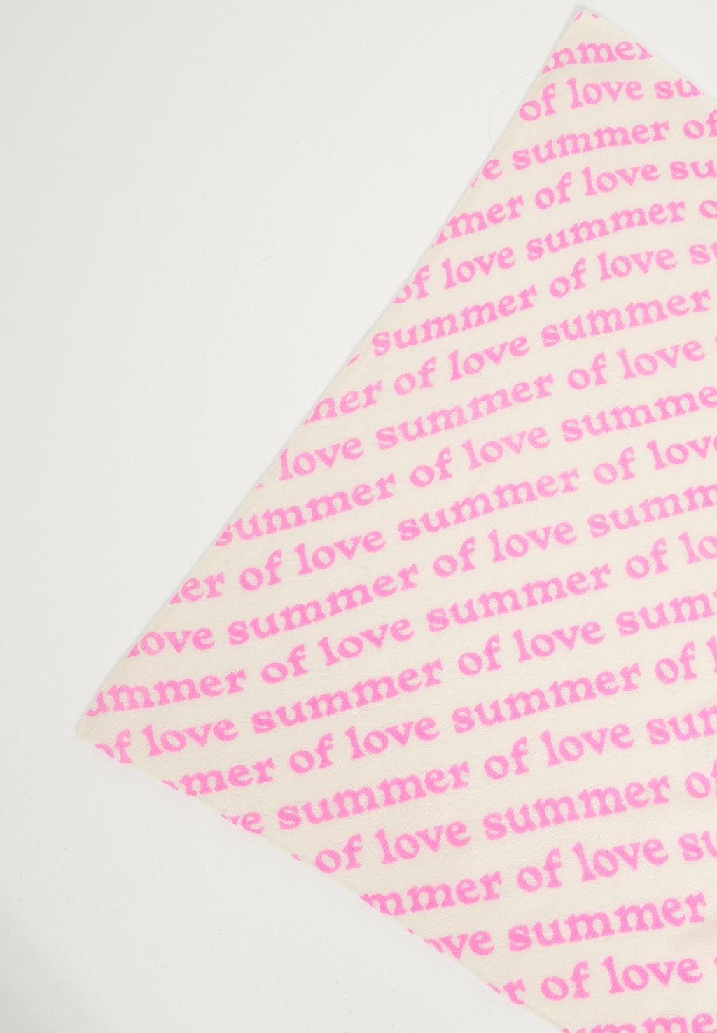 UNI 7 "SUMMER OF LOVE" fuchsia printed cashmere bandana