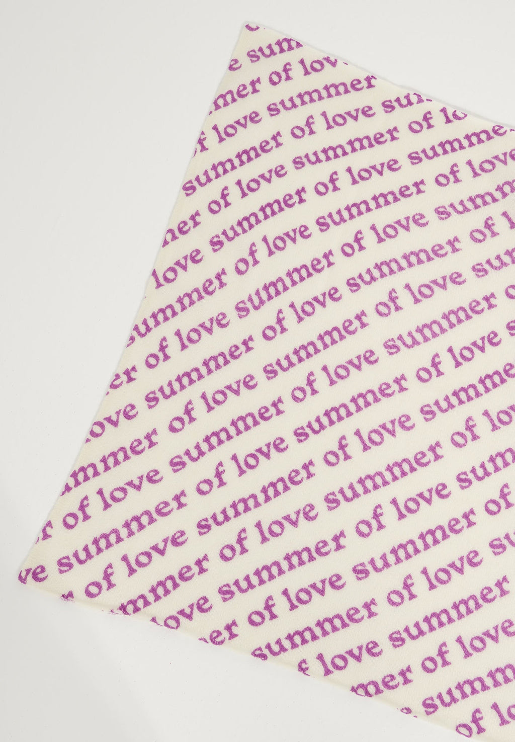 UNI 7 "SUMMER OF LOVE" printed cashmere bandana in purple