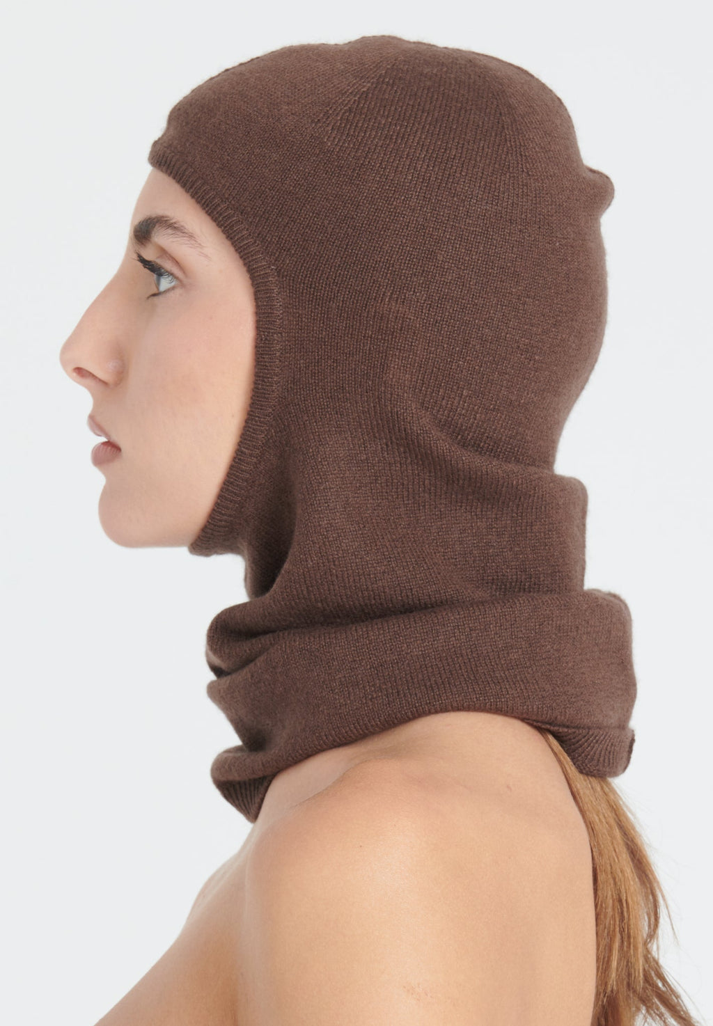 UNI 9 Brown cashmere balaclava