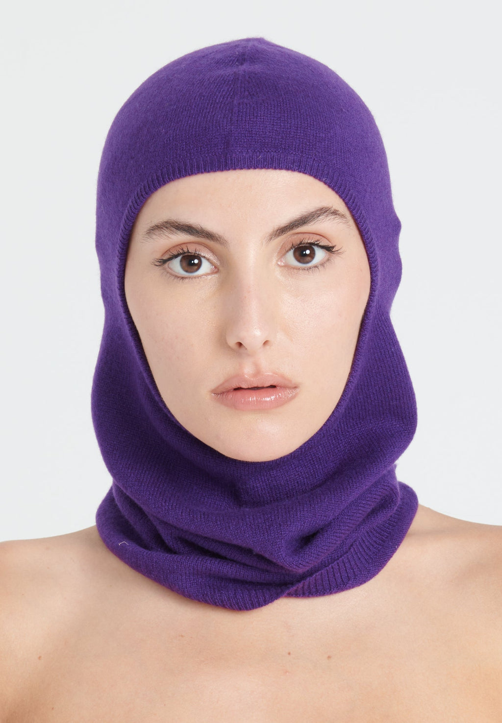 UNI 9 Purple cashmere balaclava