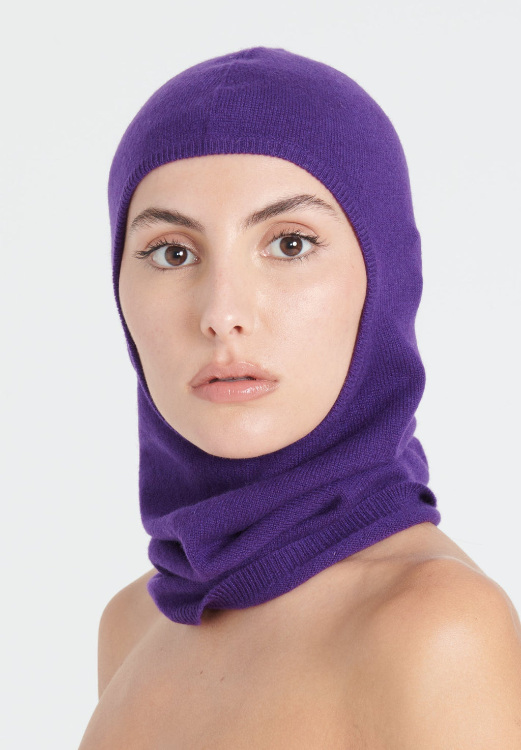 UNI 9 Purple cashmere balaclava