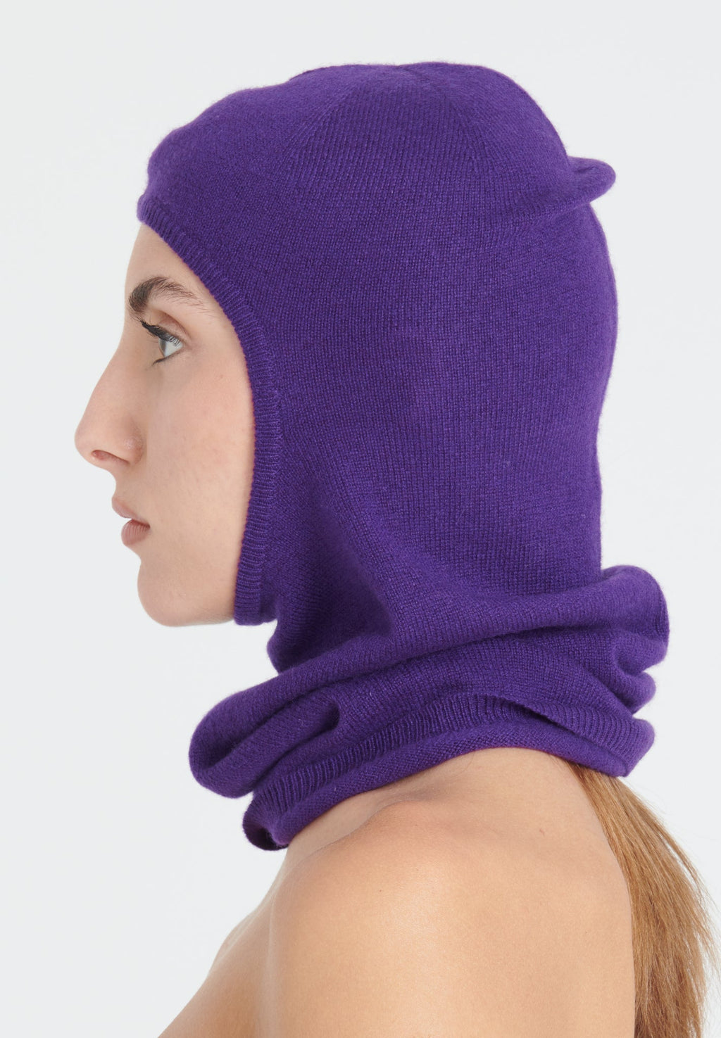 UNI 9 Purple cashmere balaclava