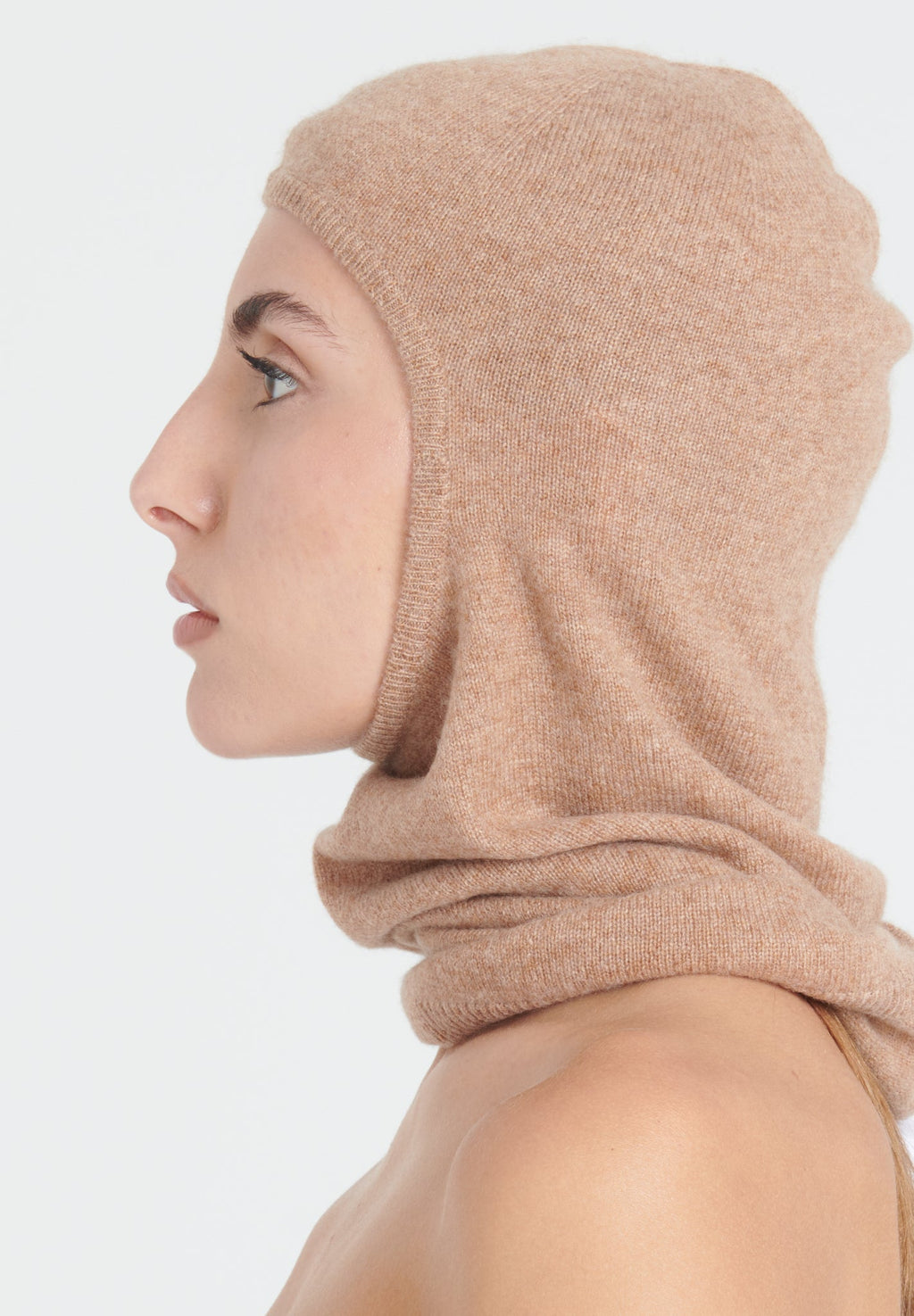 UNI 9 Camel cashmere balaclava