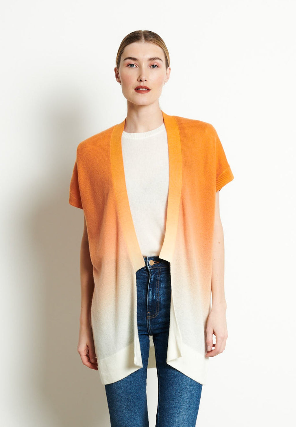 AVA 11 Kimono in cashmere Pumkin Orange