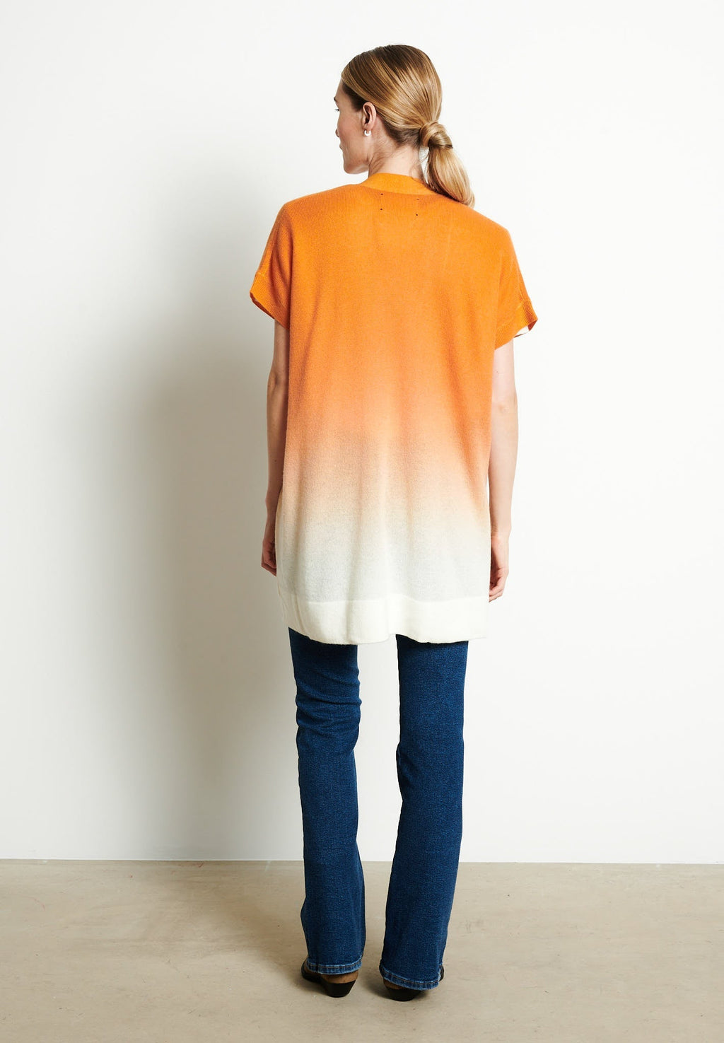 AVA 11 Kimono in cashmere Pumkin Orange