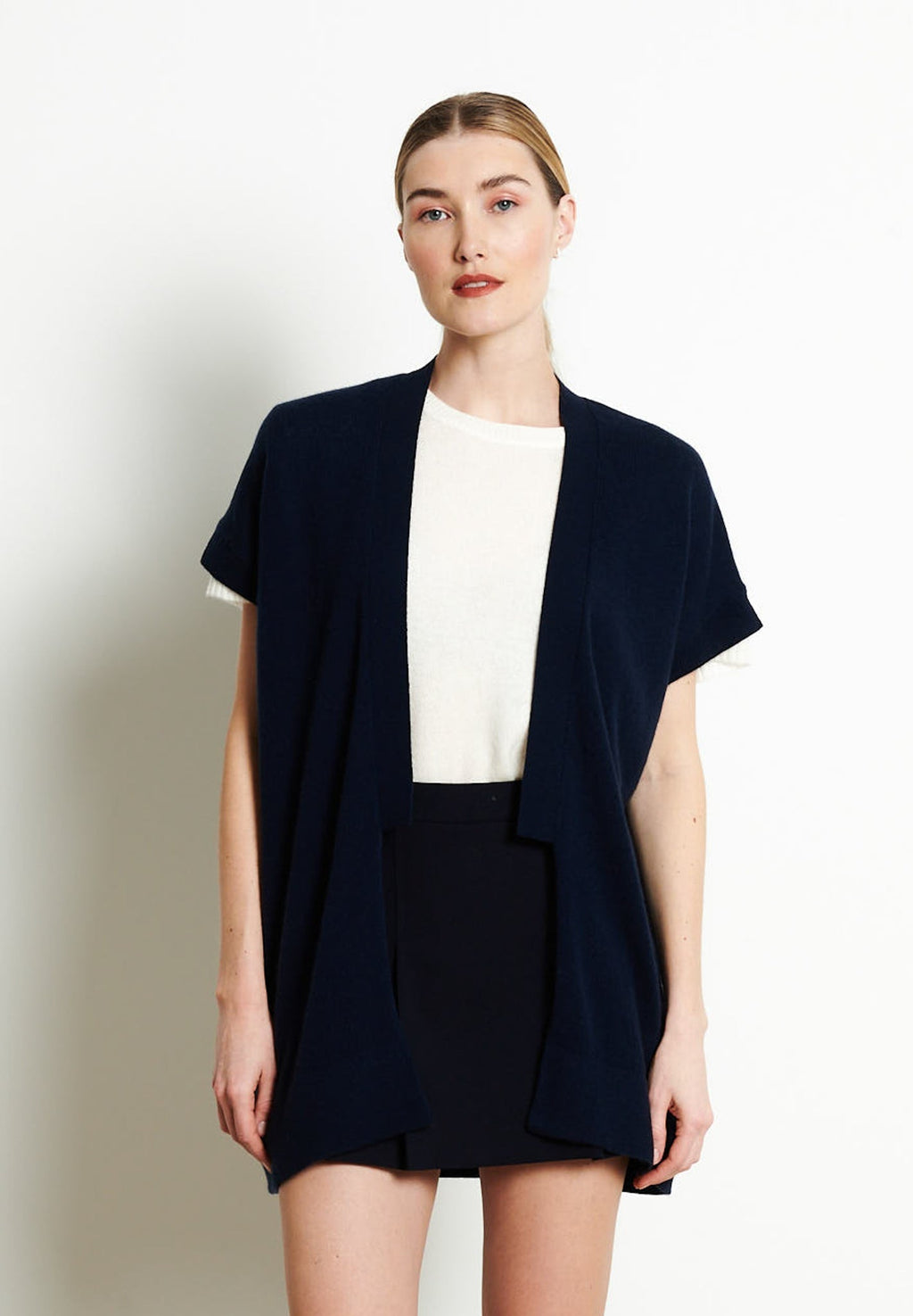 RIA 4 Navy blue cashmere kimono