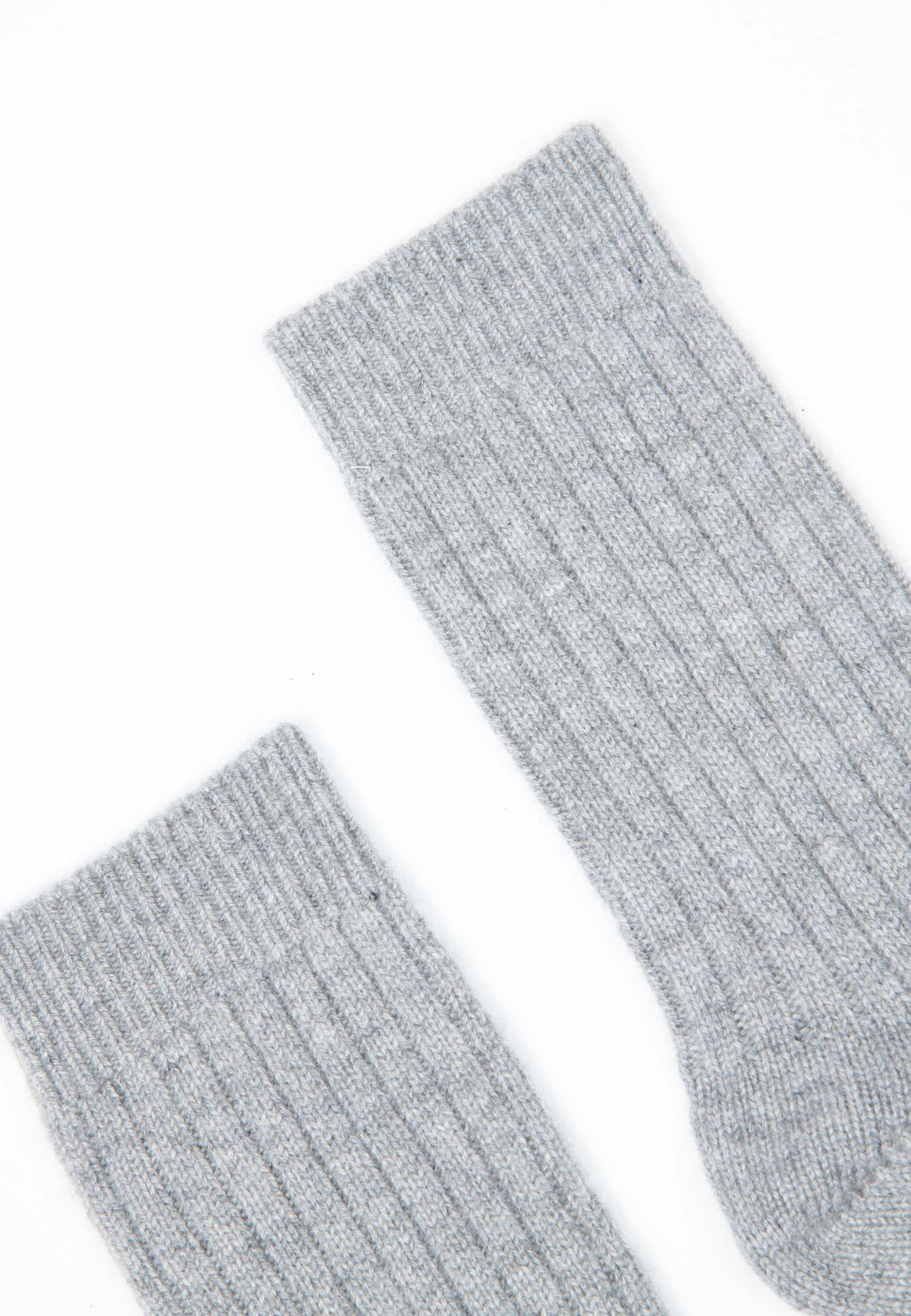 UNI 12 Traditional 4-thread cashmere rib sock in light grey