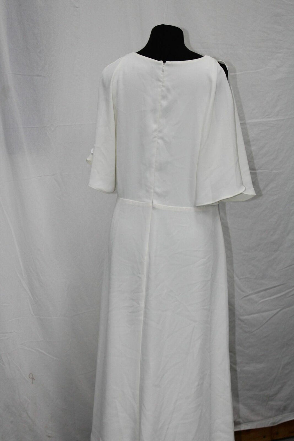 Ralph Lauren Women's Casual Belted Cutout Crepe Sheath Dress White Size 10