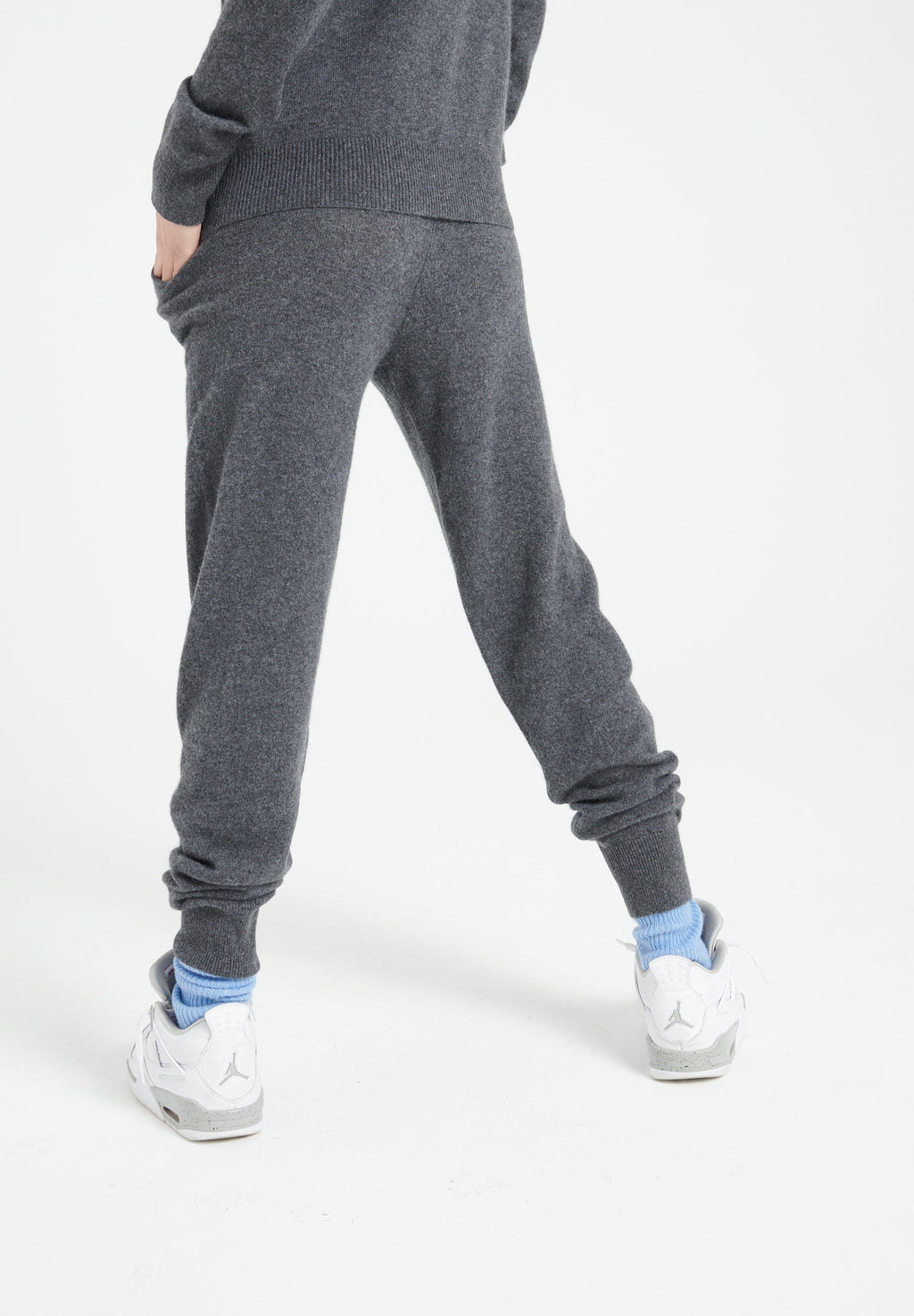 LILLY 11 Charcoal grey cashmere sweatpants