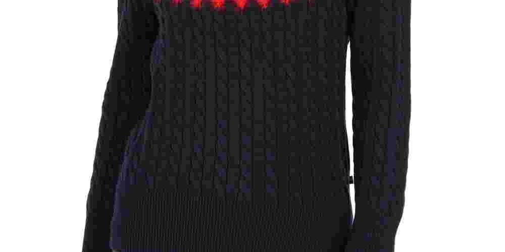 Tommy Hilfiger Women's Fair Isle Sweater Blue Size XX-Large