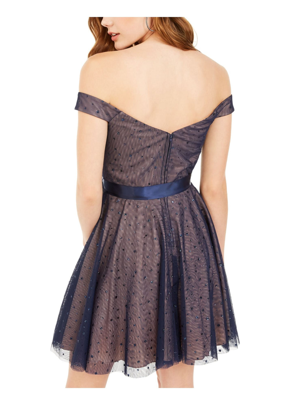 Teeze Me Junior's Mini Formal Cocktail and Party Dress Blue Size 1