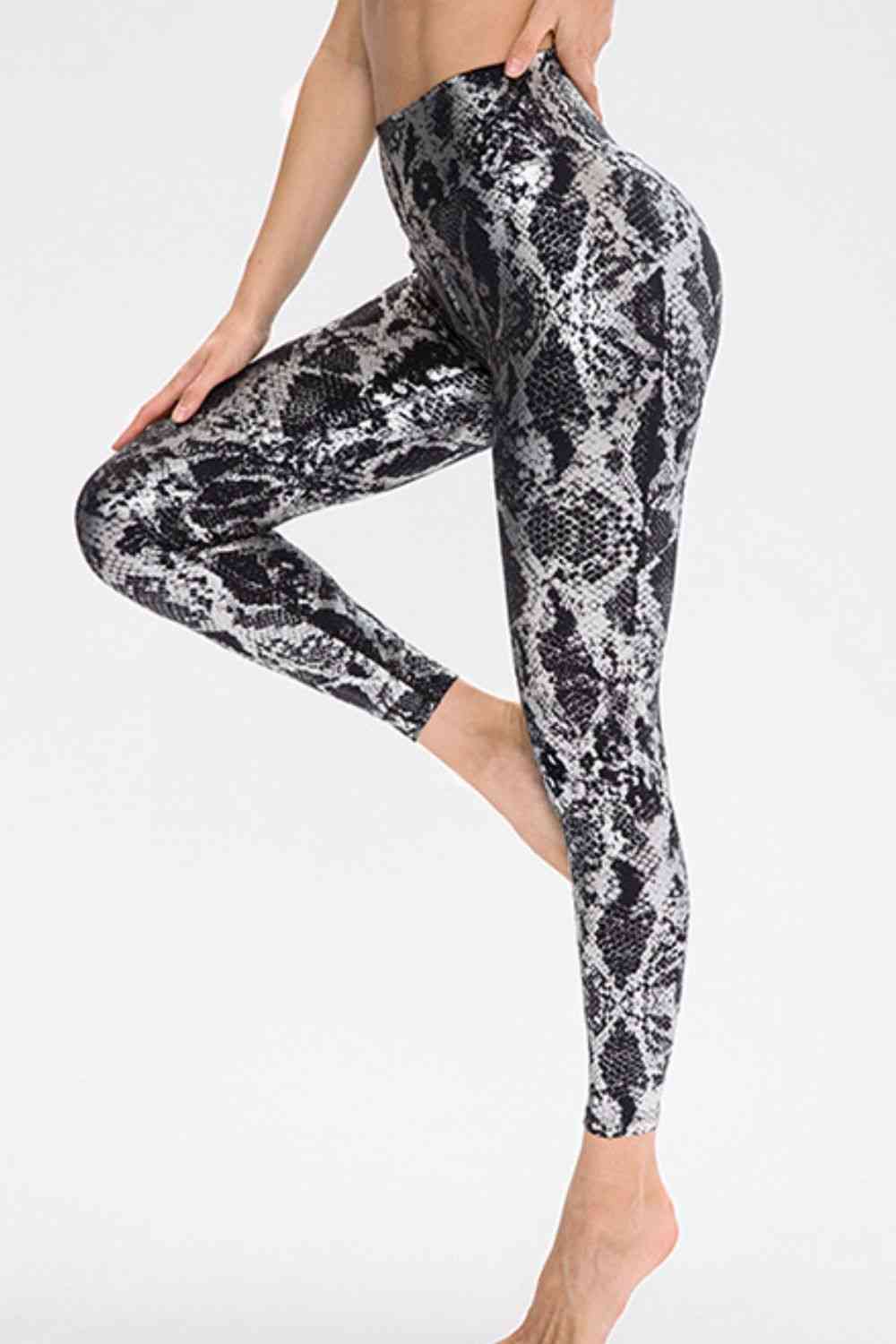 Animal Print Active Pants - Plus