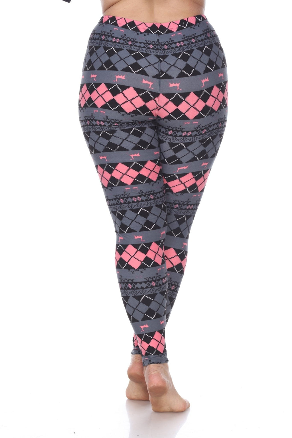 Argyle Print Leggings-Plus (2 Colors Available)