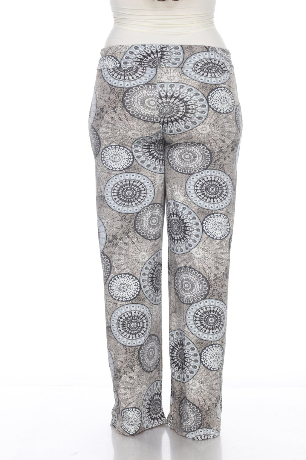 Circle Print Plus Size Palazzo Pants - Plus