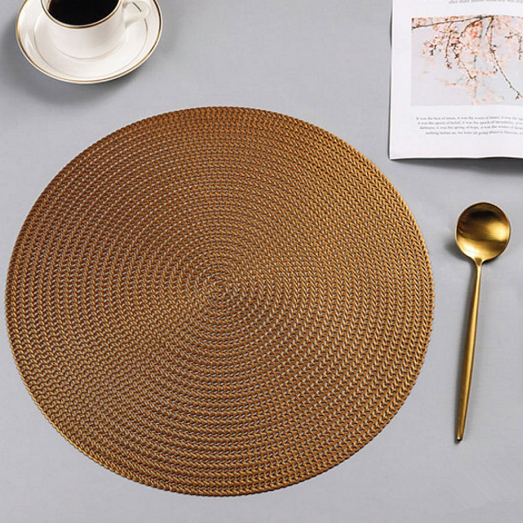 Modern Placemats in Metallic Finish Set of 4