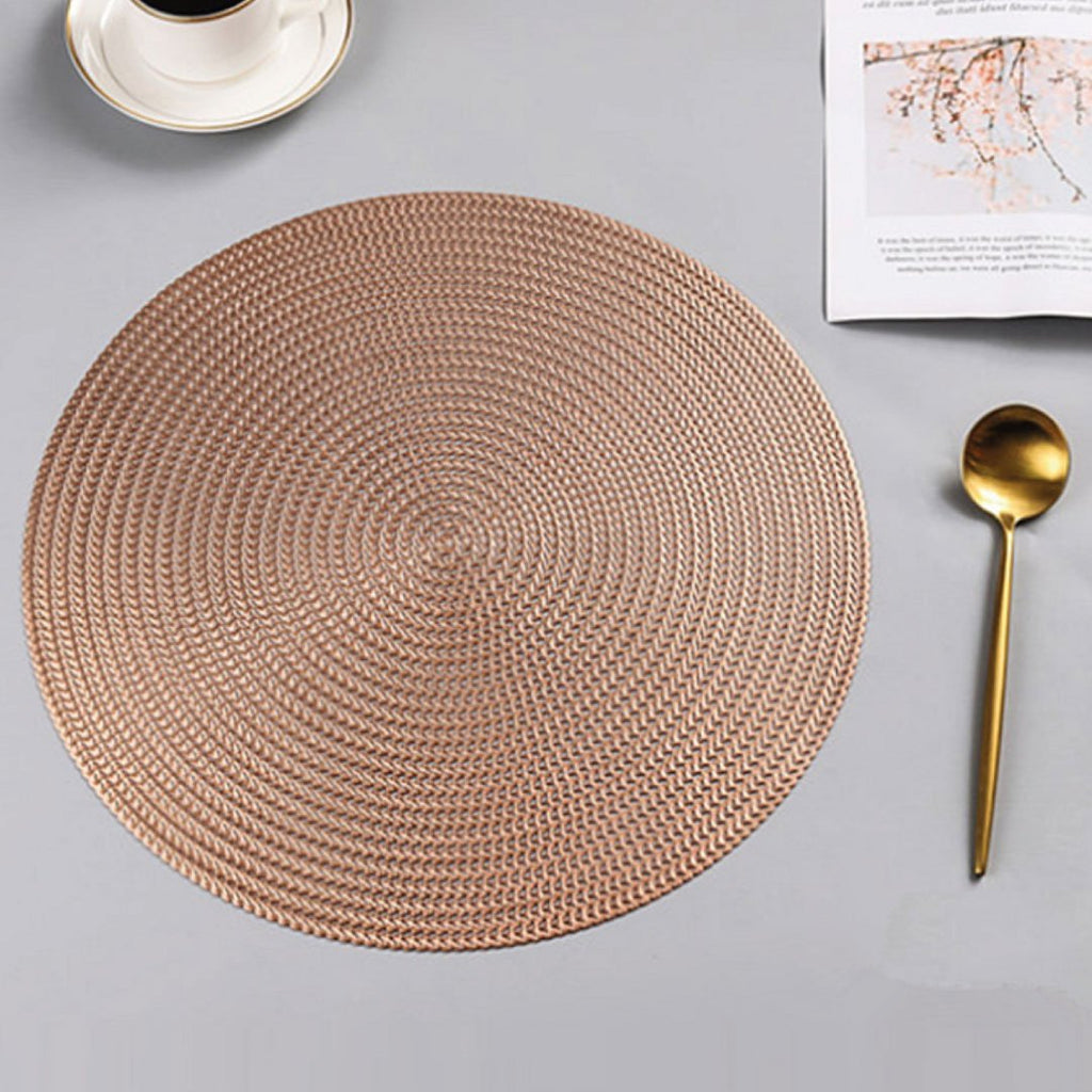 Modern Placemats in Metallic Finish Set of 4