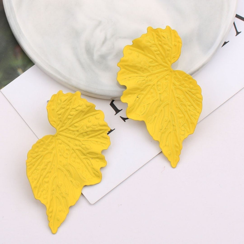 Mirrored Leaf Earrings