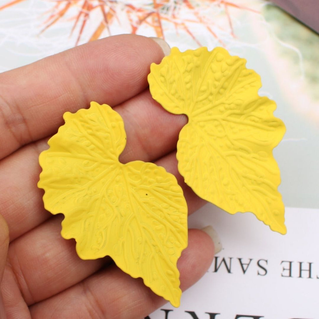 Mirrored Leaf Earrings