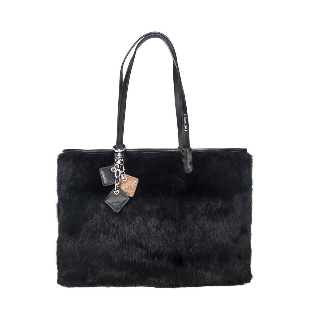 Olivia Fur+Leather Handbag