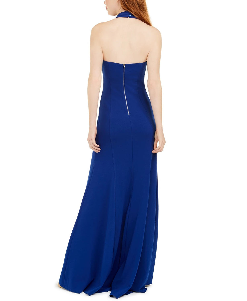 Teeze Me Juniors' Halter Gown Dark Blue Size 5