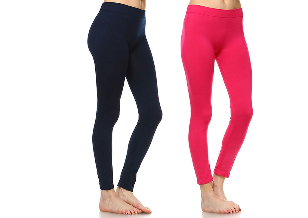 Pack of 2 Solid Leggings (8 Color Asst Available)