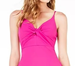 Emerald Sundae Women's Spaghetti Strap V Neck Mini Body Con Party Dress Pink Size Large