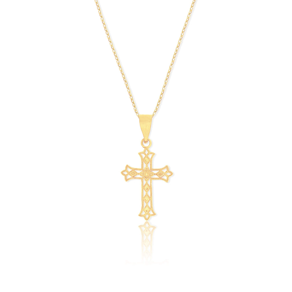 Traditional Cross Pendant Necklace | Petite